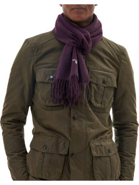 BARBOUR ΜΑΛΛΙΝΟ ΚΑΣΚΟΛ ΜΩΒ USC0008PU35 ΜΩΒ
