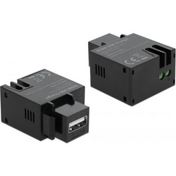 Keystone Delock Modul with USB Type-A Ladesocket 2,1 A schw