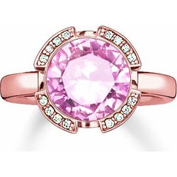 Γυναικείο Δαχτυλίδι Thomas Sabo 038-633-9-52 (52) από Ασήμι Silver, Rose Gold