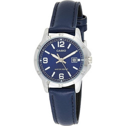 Casio Γυναικείο Ρολόι με Μπλε Δερμάτινο Λουράκι LTP-V004L-2B