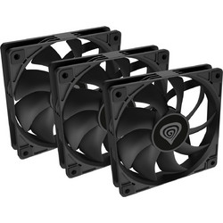 Natec Oxal 120 Case Fan 120mm με Σύνδεση 4-Pin PWM 3τμχ Black