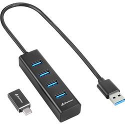 Sharkoon 4044951037582 USB Hub 3.0 USB-A με 4 Θύρες USB-A