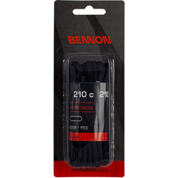 Κορδόνια παπουτσιών Bennon black 210εκ