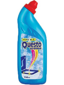 Μπλέ υγρό καθαριστικό τουαλέτας παπί 750ml Questo Aroma
