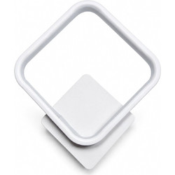 VenCore Elara White 6093-20010 - Μοντέρνο Επιτοίχιο Φωτιστικό Απλίκα LED 12W Λευκό Αλουμίνιο με Ρυθμιζόμενο CCT Λευκό - Ημέρας - Θερμό - Χειρισμός CCT μέσω Διακόπτη On-Off - Μ29 x Π25 x Υ5.5cm