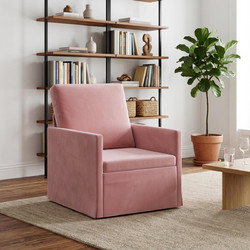 vidaXL Πολυθρόνα Βελούδινη Ροζ 70x81x82cm 42041025