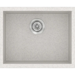 Sanitec Classic 341 Ένθετος Νεροχύτης Γρανίτη Ματ Metallic Ice 40x50cm