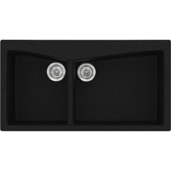 Sanitec Classic 326 Επικαθήμενος Νεροχύτης Γρανίτη Ματ Metallic Space 93x51cm