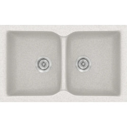 Sanitec Classic 322 Επικαθήμενος Νεροχύτης Γρανίτη Ματ Metallic Ice 81x50cm
