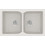 Sanitec Classic 322 Επικαθήμενος Νεροχύτης Γρανίτη Ματ Metallic Ice 81x50cm