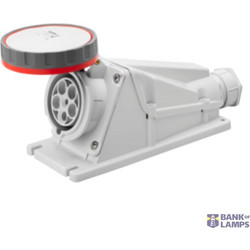 90 ANGLED SURFACE-MOUNTING SOCKET-OUTLET - IP67 - 3P+E 63A 380-415V 50/60HZ - RED - 6H - SCREW WIRING