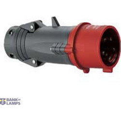 Straight plug Hypra - IP 44 - 380/415 V - 16 A - 3P+E - plastic