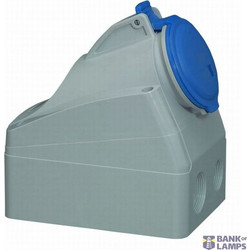 Surface mounting socket P17 - IP44 - 200/250 V - 16 A - 3P+N+E