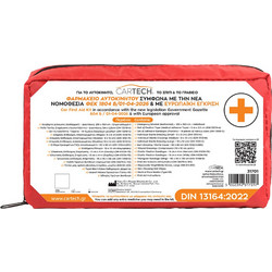 Cartech 31701 Φαρμακείο Αυτοκινήτου Πλήρες Τσαντάκι DIN 13164:2022 13164