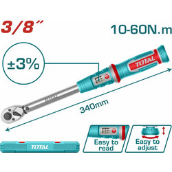 Total THPTW3860N6 Δυναμόκλειδο 3/8" / 10-60Nm