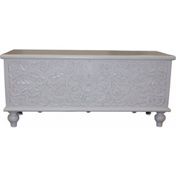 Liberta-Maison Jasmin Μπαούλο Λευκό 115x44x50cm 04-1176