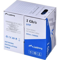 Lanberg U/UTP Cat.6 Καλώδιο Δικτύου Ethernet 305m Blue LCU6-10CC-0305-B