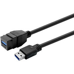 Vivolink Pro Keystone USB 3.0 Μαύρο A-θήλυκο σε A-αρσενικό (PROKEYUSB3AFM2B)