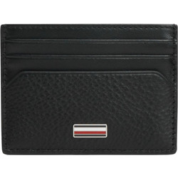 Ανδρική Δερμάτινη Καρτοθήκη Tommy Hilfiger AM0AM14494-BDS Μαύρη Μαύρο