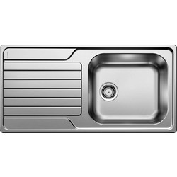 Blanco Dinas XL 6 S Ένθετος Νεροχύτης Inox Σατινέ 100x50cm