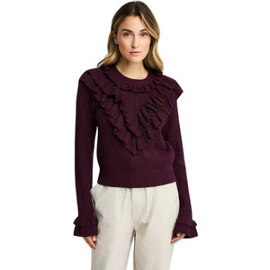 FUNKY BUDDHA W CREW NECK PULLOVER - FBL01413609-SHADOW MAUVE BURGUNDY FUNKY BUDDHA W CREW NECK PULLOVER - FBL01413609-SHADOW MAUVE BURGUNDY