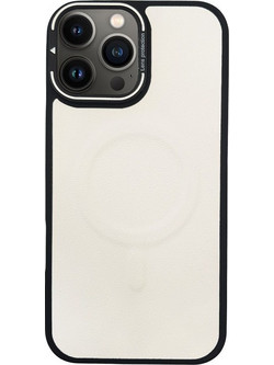 Sonique Magnetic MagSkin Back Cover White (iPhone 13 Pro Max)