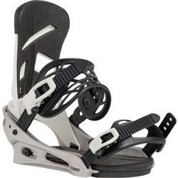 Δέστρες snowboard ανδρικές HG Mens Mission Re:Flex Snowboard Bindings Burton Άσπρο-Ασημί