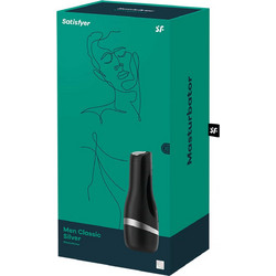 Satisfyer Classic Silver Pocket Anal & Sleeve Αυνανιστήρι με Δόνηση