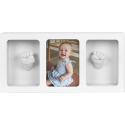 Vanilla Copenhagen - Hand & Footprint 3D Frame - White - 33 X 17,5 X 5 cm