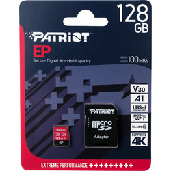 Patriot EP Series microSDXC 128GB Class 10 U3 V30 UHS-I A1