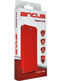 Ancus Magnetic Curve Book Cover Red (Samsung Galaxy A55 5G / SM-A556B)