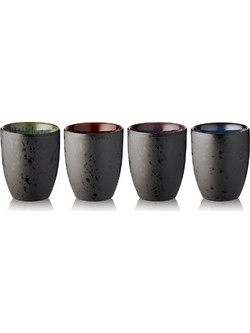 Bitz Κούπες-Θερμός Stoneware Σετ 4 Τμχ 270 ml - Gastro Black