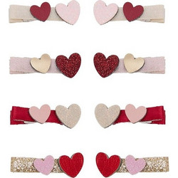 Mimi&Lula Teeny Weeny Heart Hair Clips (8 τμχ)