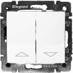 Legrand Valena Μπουτόν Ρολών Λευκό (774414)