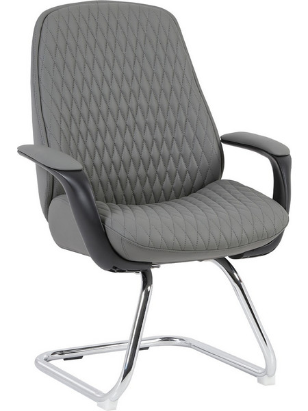 ΚΑΡΕΚΛΑ ΕΠΙΣΚΕΠΤΗ VELUM-s HM1235.10 ΓΚΡΙ PU-ΒΑΣΗ ΧΡΩΜΙΟΥ 71x60x100Υεκ