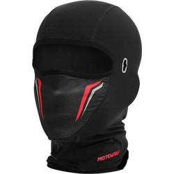 Motowolf MDL1919 Full Face Μπαλακλάβα Αναβάτη Μοτοσυκλέτας M/L Μαύρο/Κόκκινο