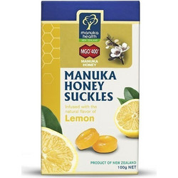 Manuka Health Manuka Καραμέλες για Ερεθισμένο Λαιμό Μέλι & Λεμόνι 65gr