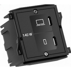 Bachmann Custom Modul USB C/C/C Charger με τροφοδοτικό (BM0021867)