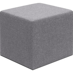 Σκαμπώ Linda Megapap υφασμάτινο χρώμα γκρι 40x40x40εκ