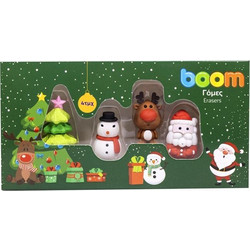 ΓΟΜΕΣ BOOM CHRISTMAS ΣΕΤ 4ΤΕΜ