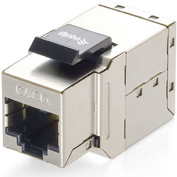 Equip Keystone-Koppler geschirmt Cat6A 2xRJ45 8Stk sil Polybeutel