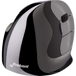BakkerElkhuizen Evoluent D Medium Ασύρματο Ποντίκι Εργονομικό Vertical Black Grey