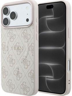 Guess 4G Embossed Ring Classic Logo MagSafe Θήκη Pink (iPhone 18 Pro / 17 Pro)