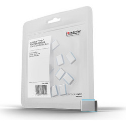 LINDY USB Typ C Port Schloss blau 10 Stuck