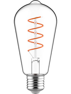 ΛΑΜΠΑ LED FILAMENT ST64 ΤΥΠΟΥ EDISON ΜΕ ΣΠΙΡΑΛ ΝΗΜΑ E27 4W DIMMABLE ΠΟΛΥ ΘΕΡΜΟ ΛΕΥΚΟ 1800K 250LM / CONDIK4WWSDIM