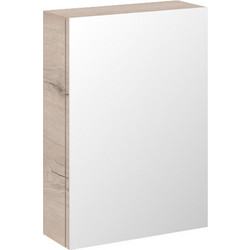 Karag Space 45 Καθρέπτης Μπάνιου με Ντουλάπι Ξύλινος Brown 45x13x75cm