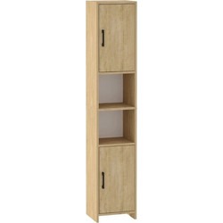 ΝΤΟΥΛΑΠΙ ΚΟΥΖΙΝΑΣ - ΜΠΑΝΙΟΥ MEGAPAP HOBBES SAPPHIRE OAK (35X30X182.3 CM)