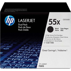 HP 55X Black Toner 2pcs