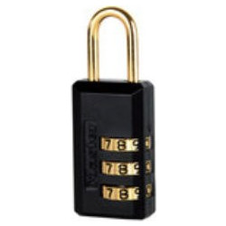 Master Lock - 646D Λουκέτο Μεταβλητού Συνδυασμού 3 Ψηφίων Μαύρο 20mm (646020112)