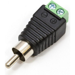 RCA-001 Βύσμα RCA Αρσενικό με κλέμες για εύκολη σύνδεση